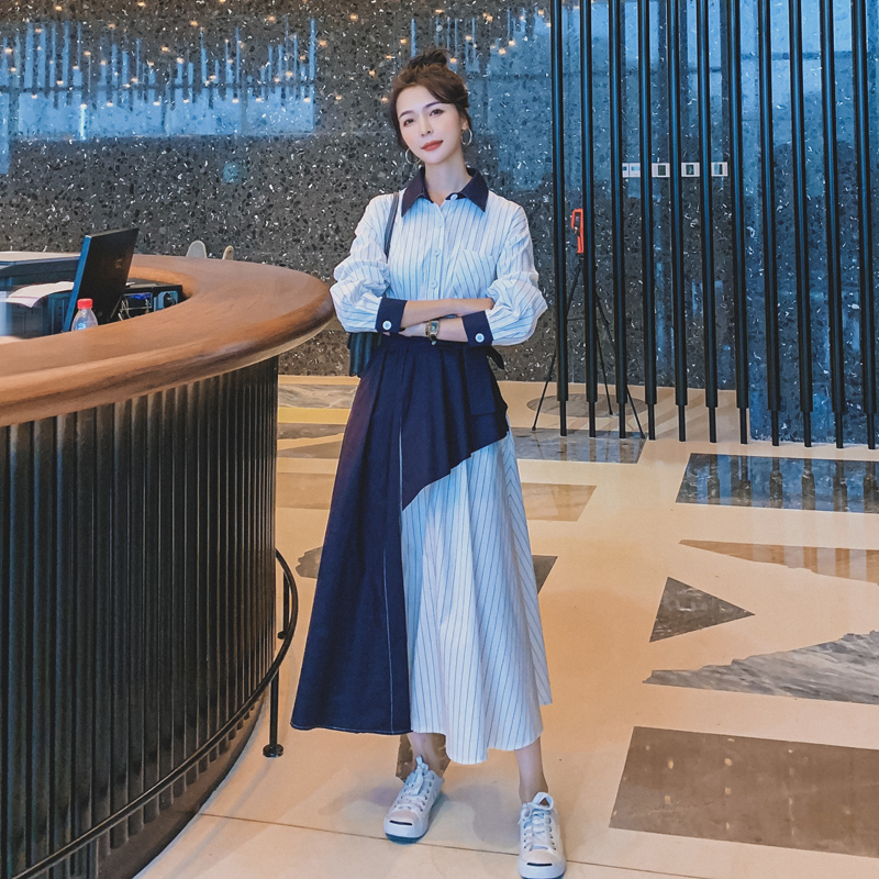กระโปรงยาวทรงสลิมเอว